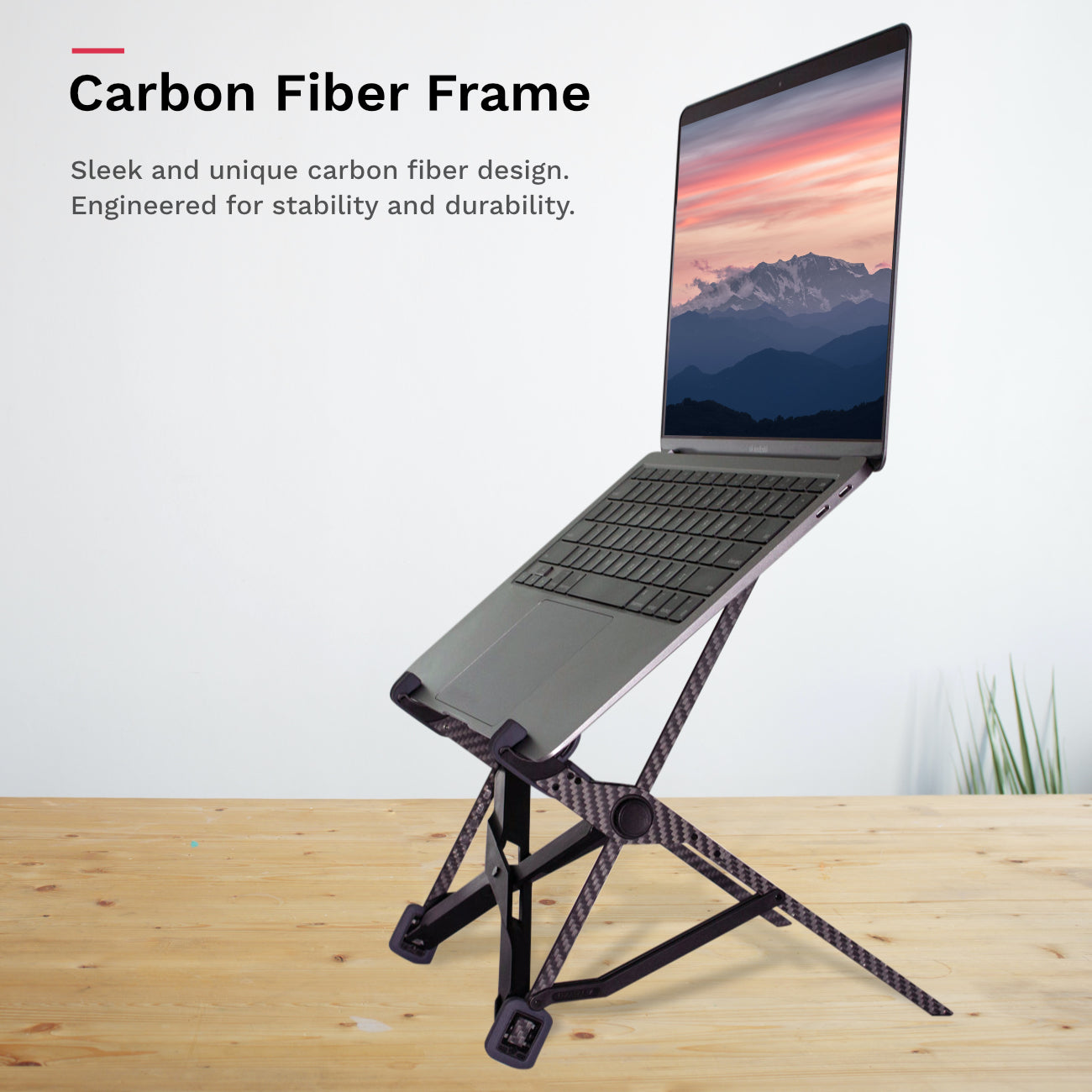 Soporte para portátil de fibra de carbono Nextand K1