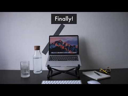 Kit de trabajo remoto K2: paquete de soporte para computadora portátil, teclado y mouse